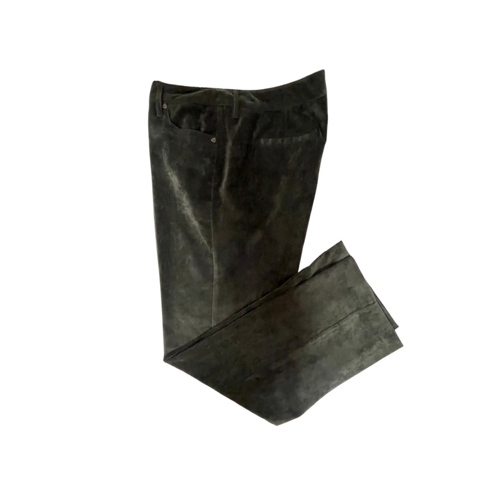 LARRY DIVINE Green Corduroy Business | Casual Women’s Trousers Sz.12